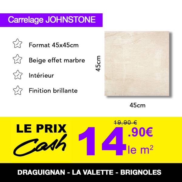 Johnstone 45x45cm effet marbre brillant